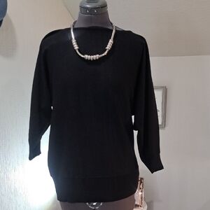 Joseph A Classic Black Crew Neck Sweater